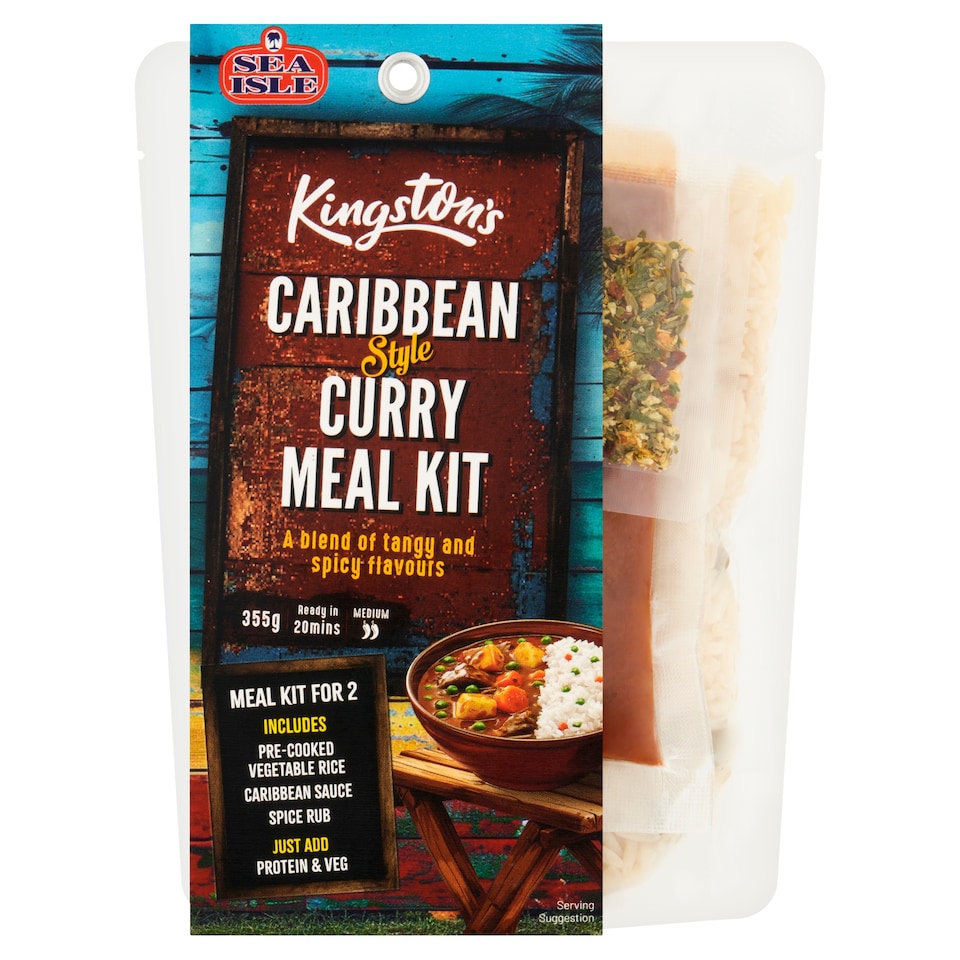 Kingston's Caribbean Curry Meal Kit 355g