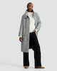 image 2 of F&F Textured High Neck Coat with Wool in Multi Black White