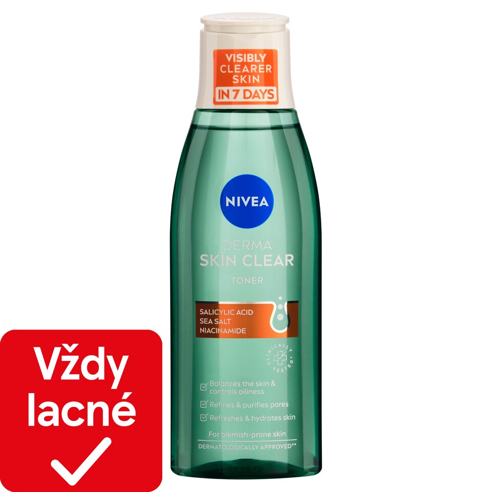 image 1 of Nivea Derma Skin Clear Cleansing Face Toner 200 ml