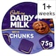 image 1 of Cadbury Dairy Milk Chunks Chocolate Dessert 75G