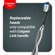 image 3 of Colgate Link Deep Clean Toothbrush Replacement Heads 2Pack