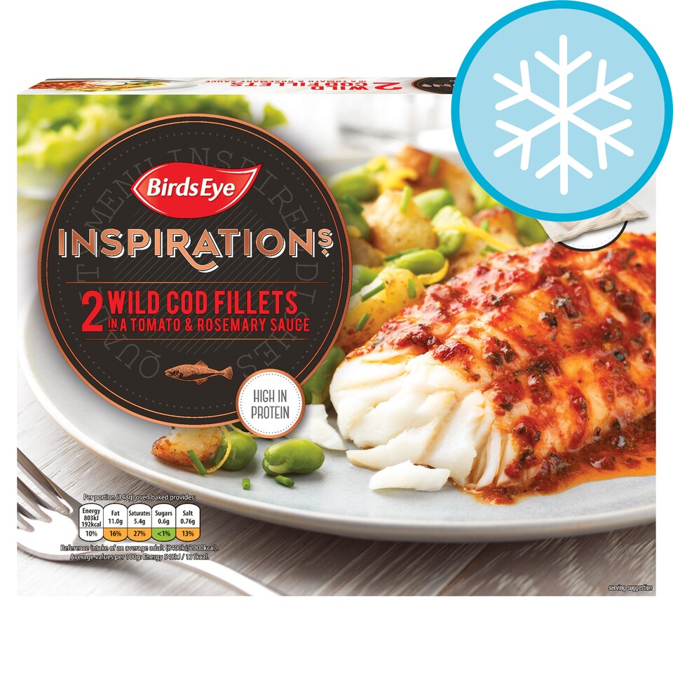 image 1 of Birds Eye Inspirations 2 Cod Fillets Tomato Rosemary Sauce 280G