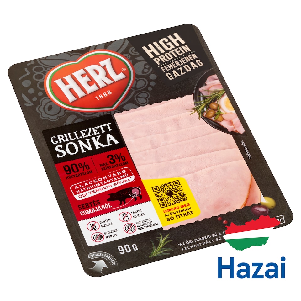 HERZ grillezett sonka 90 g