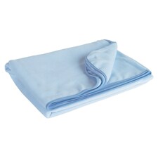 Fred & Flo Blue Cotbed Fleece Blanket