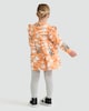 image 3 of Bluey Skeleton Print Cotton Rich Sweater Dress in Orange