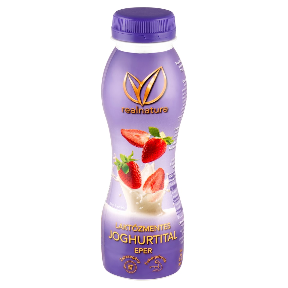 Real Nature laktózmentes eper joghurtital 300 g