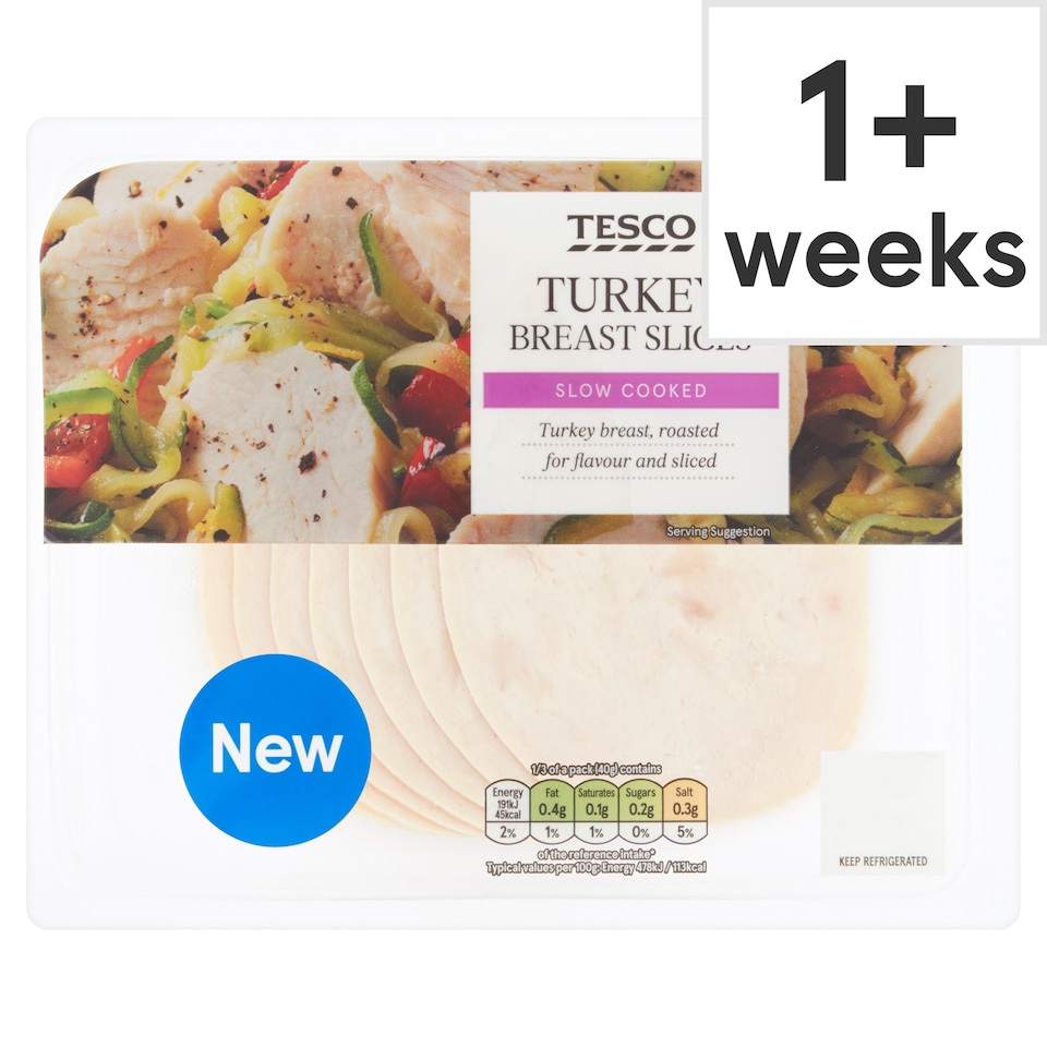 Tesco Roast Turkey Slices 120G X 12