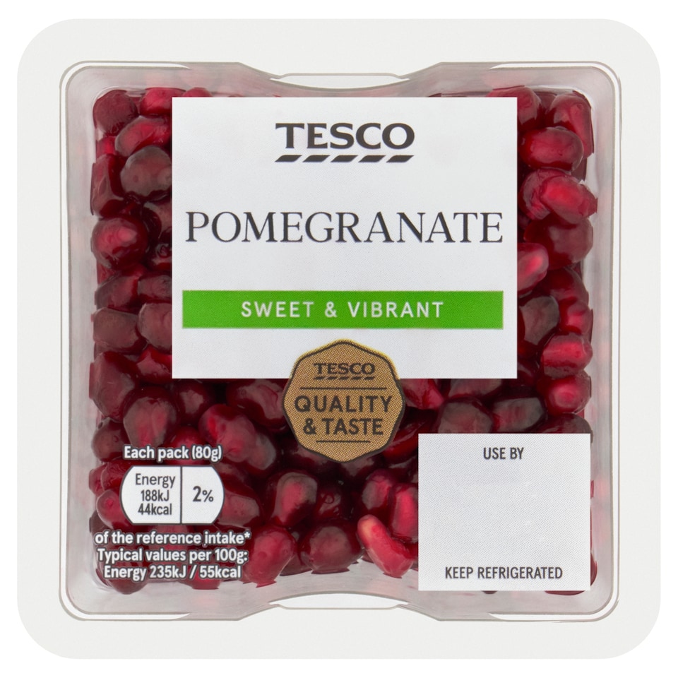 Tesco Pomegranate Seeds 80G