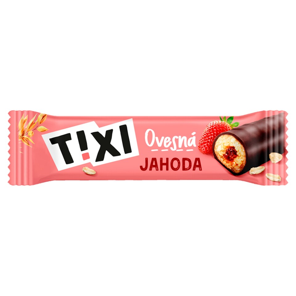 Tixi Ovesná tyčinka s jahodovou náplní a kakaovou polevou 30g