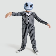 Disney The Nightmare Before Christmas 4-Piece Fancy Dress Costume in Black
