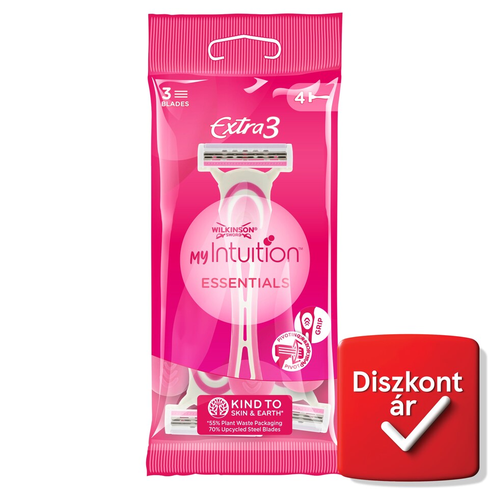 Wilkinson Sword myIntuition Essentials Extra3 Disposable Razor 4 pcs