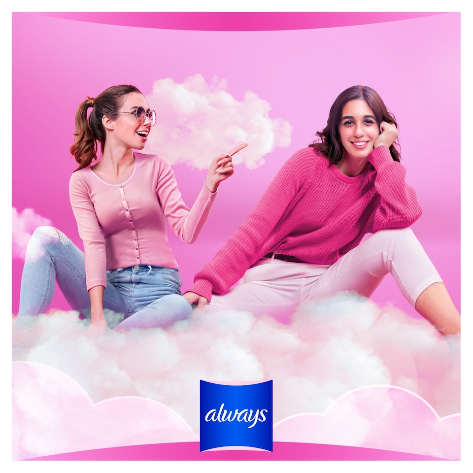 image 1 of Always Sensitive Long Size 2 Sanitary Towels With Wings 12 Pack