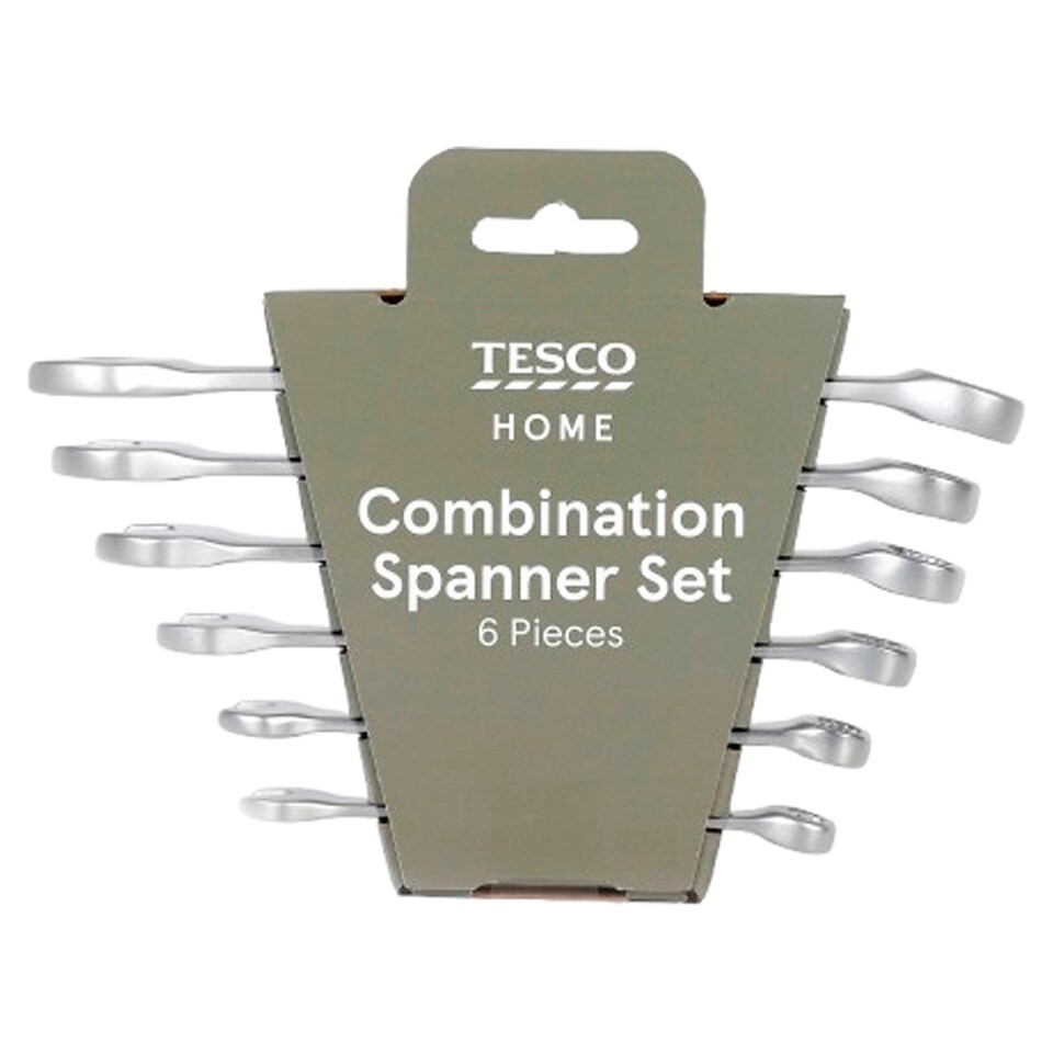 Tesco 6Pc Combination Spanner Set