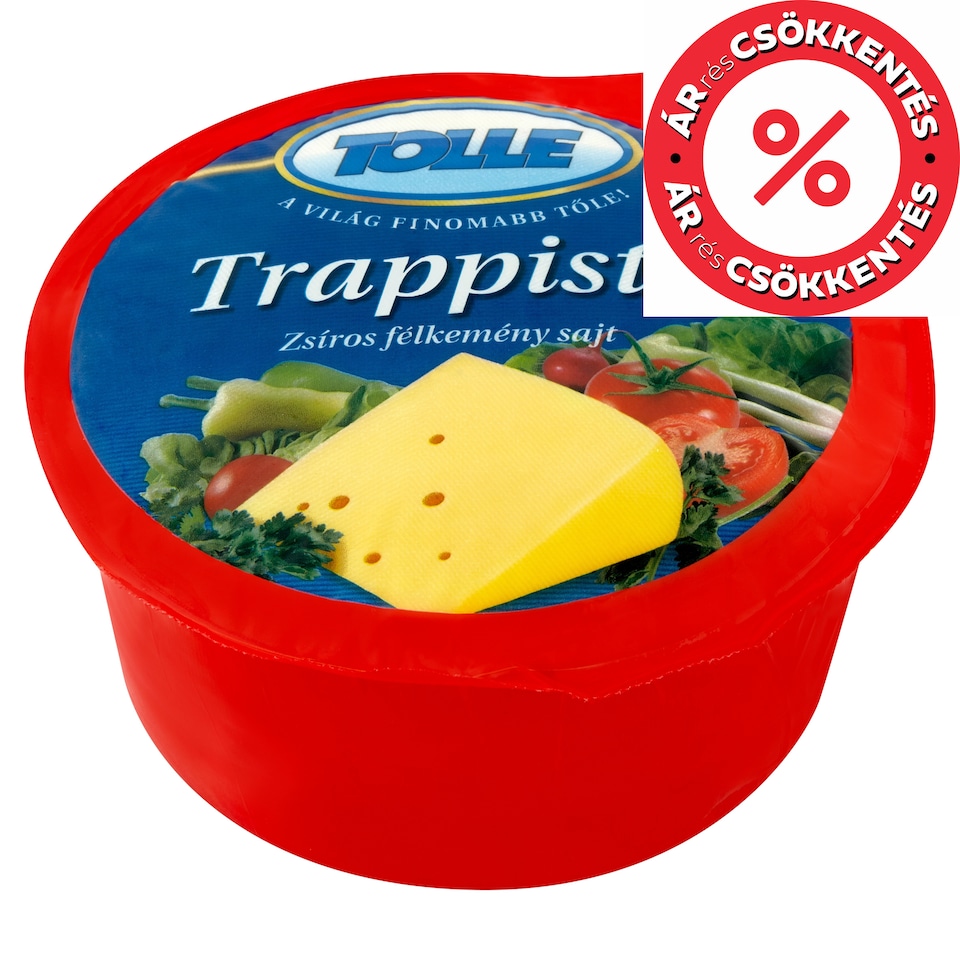 Tolle zsíros, félkemény trappista sajt