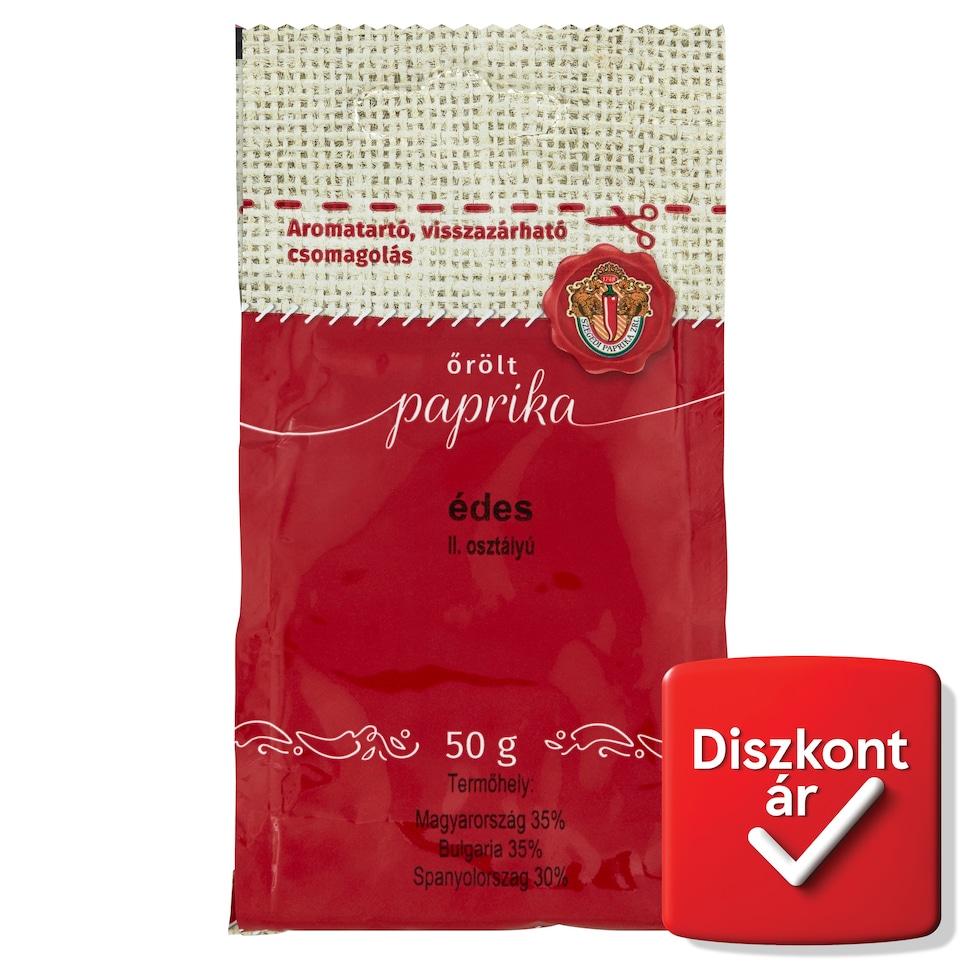 Őrölt paprika II. osztályú édes 50 g