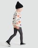 image 5 of F&F Boys Cotton Rich Bat and Pumpkin Print Top and Leggings Set in Cream