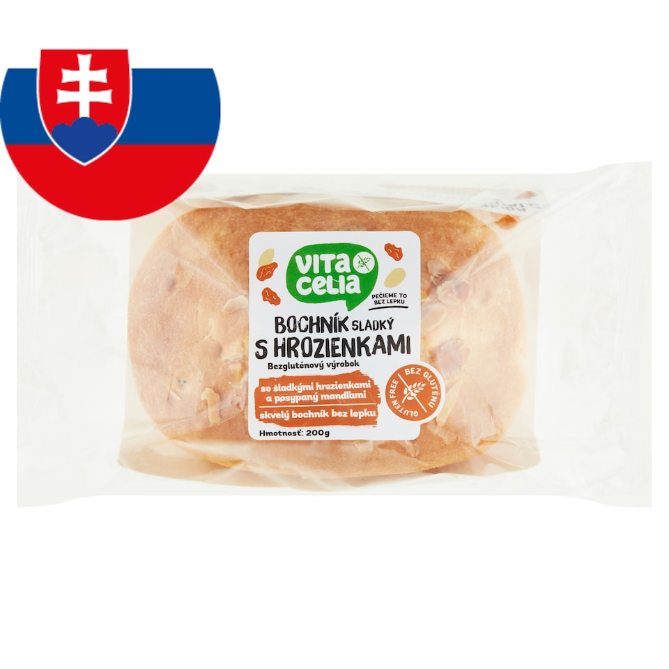 Vitacelia Sweet Gluten-Free Loaf with Raisins 200 g