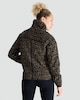image 3 of F&F Active Fleece Leopard Print Zip Up Jacket in Multi Black