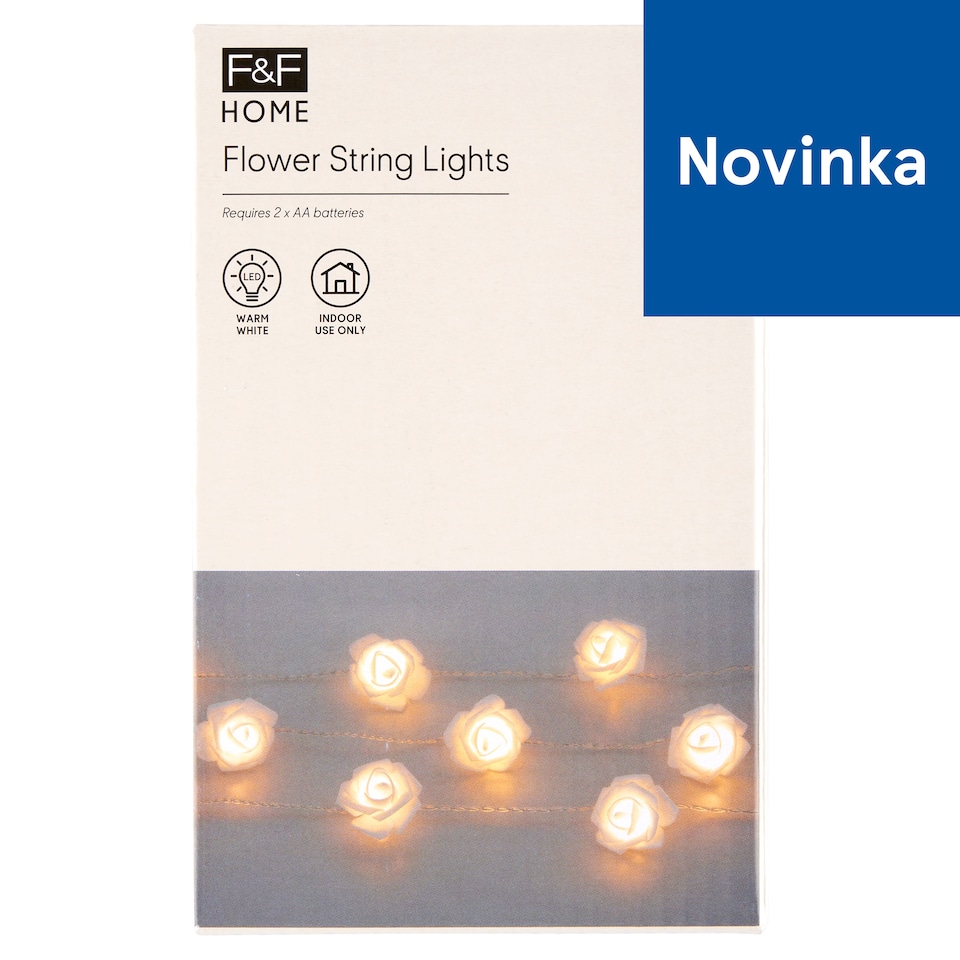 obrázok 1 z F&F Home Flower svetelná reťaz na batérie