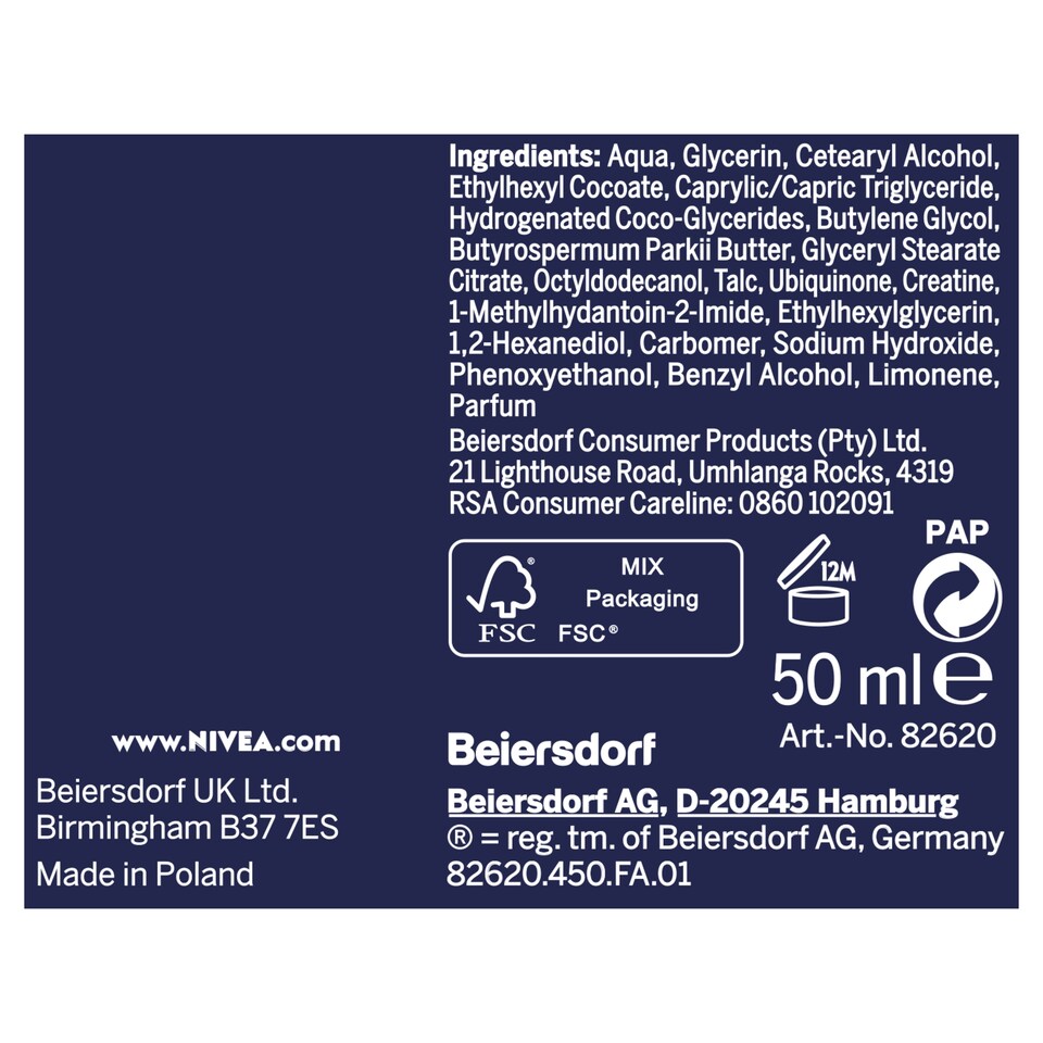 image 1 of Nivea Q10 Power Sleeping Melt-In Mask 50Ml