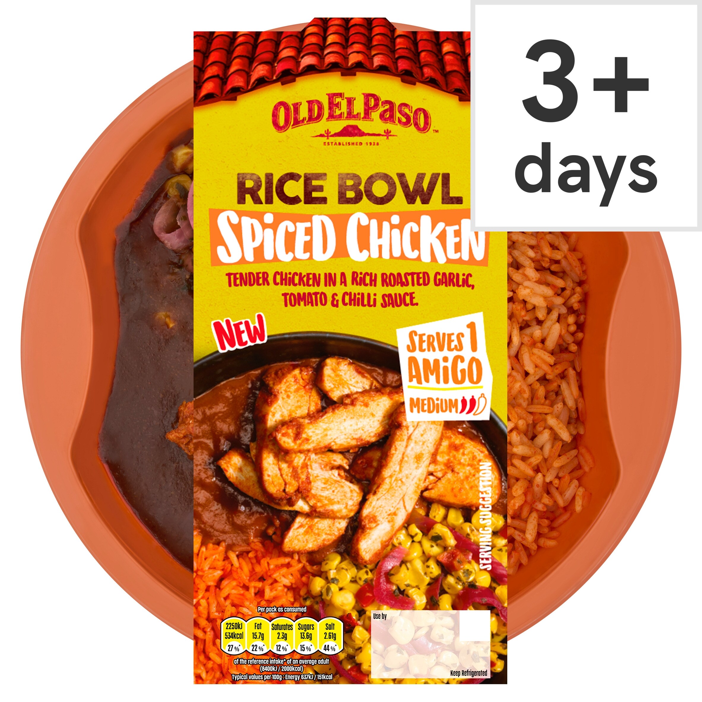 Old El Paso Spiced Chicken Rice Bowl 375g