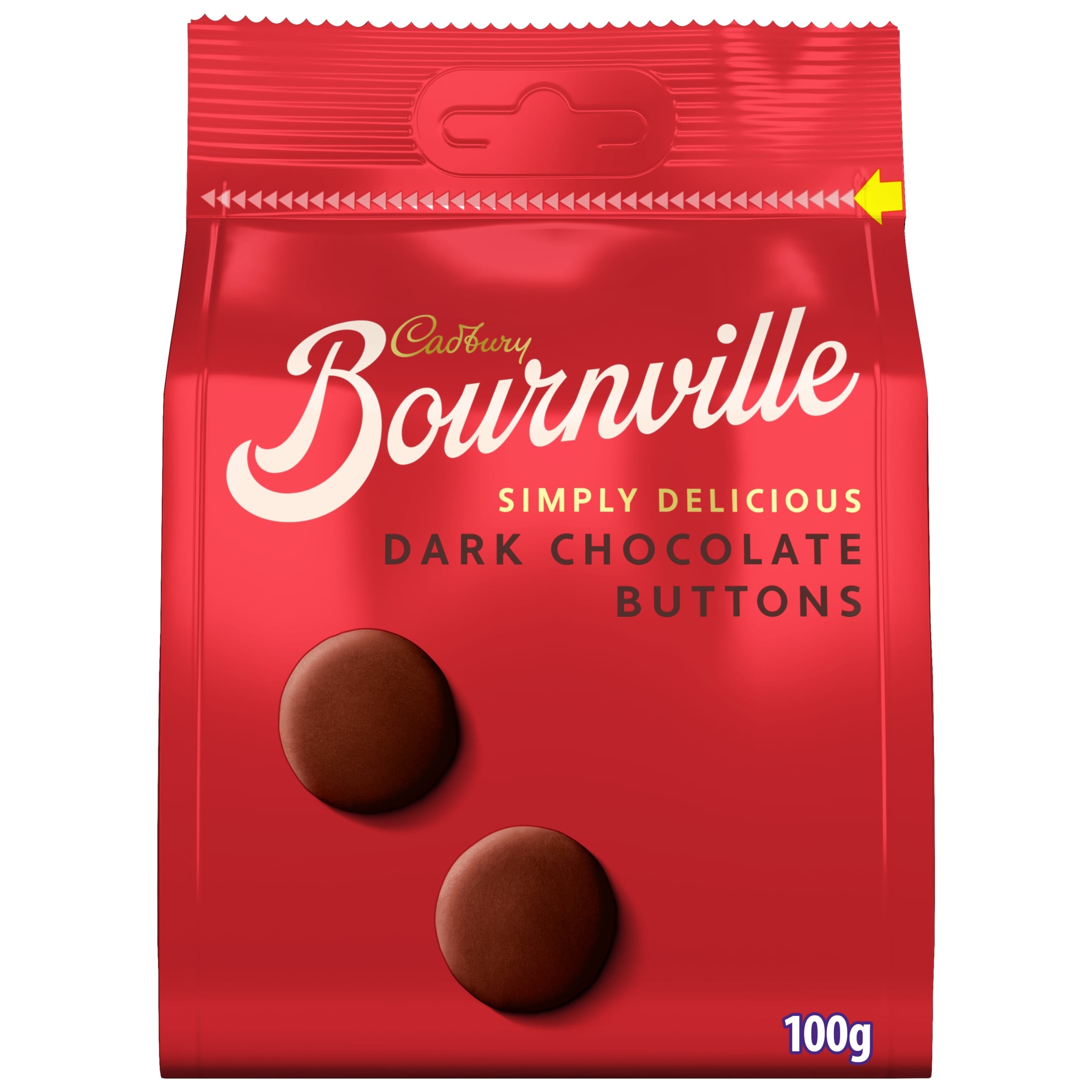 Cadbury Bournville Giant Chocolate Buttons Bag 100G