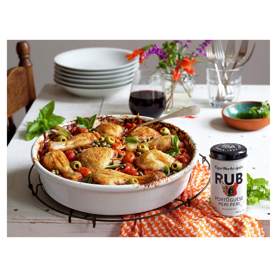 image 1 of Cape Herb & Spice Portuguese Peri Peri Seasoning Rub 100g