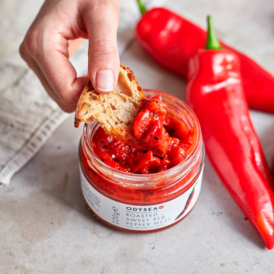 image 1 of Odysea Roasted Sweet Red Pepper Meze 220g