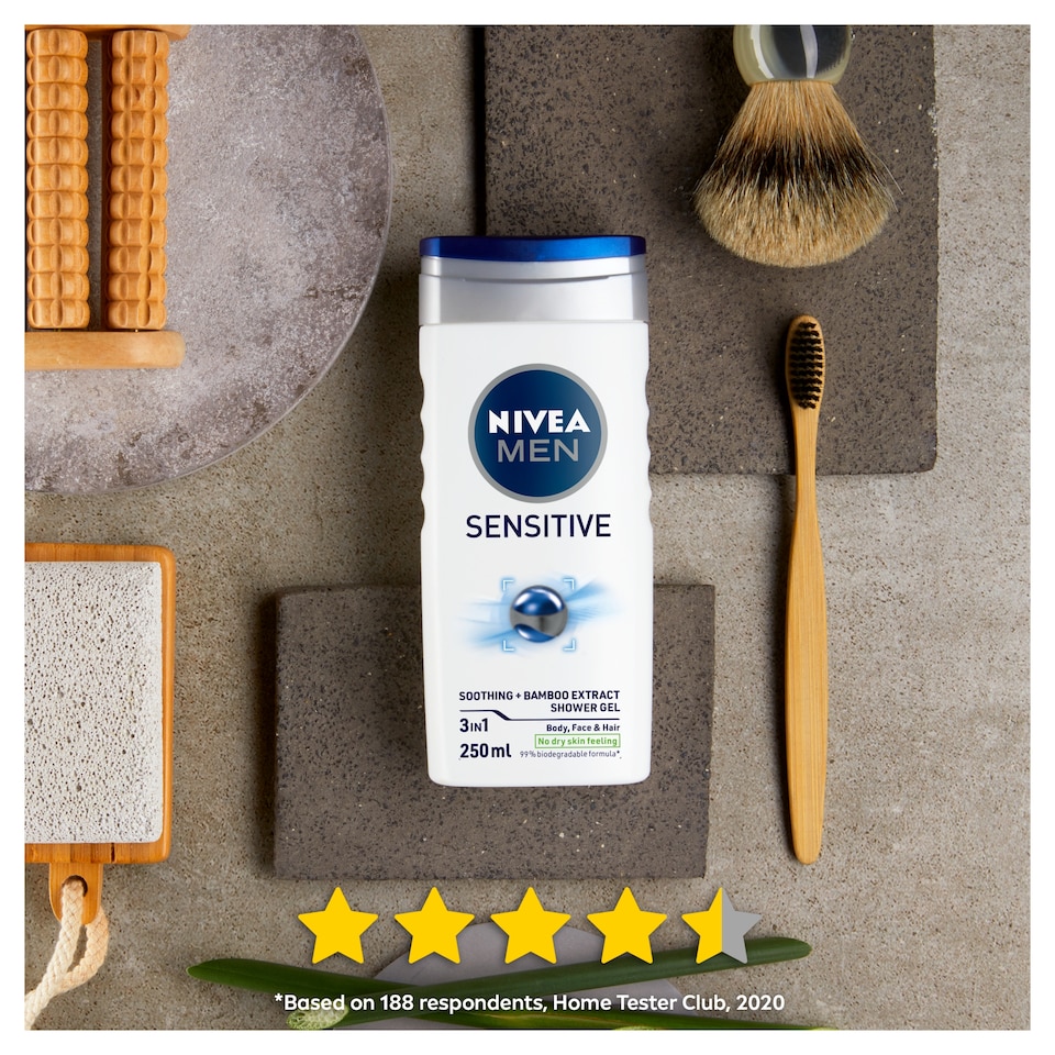 image 1 of NIVEA MEN Sensitive Shower Gel 250ml