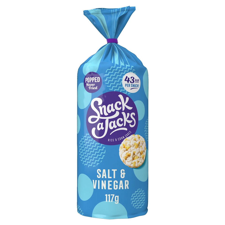 image 1 of Snack A Jacks Salt & Vinegar Rice Cakes 117G