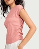 image 2 of F&F Textured Short Sleeved Top in Pink