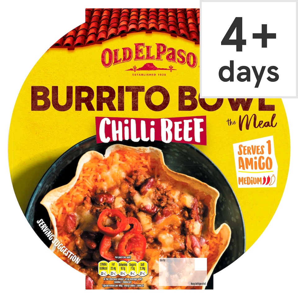 Old El Paso Burrito Bowl - Chilli Beef 400g