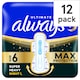 image 1 of Always Ultra  Sanitary Towels Secure Ultimate Night (Size 6) With Wings 12 Pads