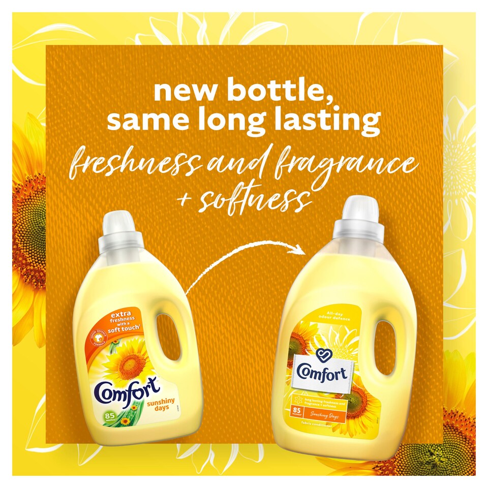 image 1 of Comfort Sunshiny Days Fabric Conditioner 85 Wash 3L