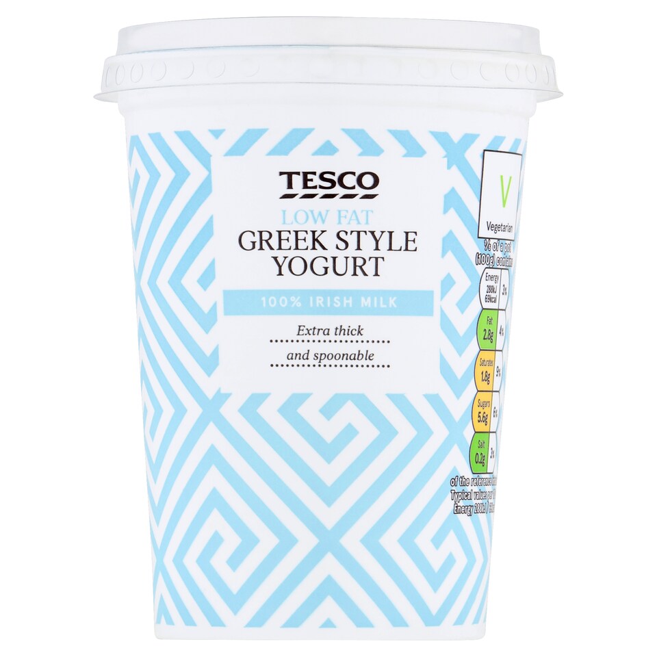 Tesco Low Fat Greek Style Natural Yoghurt 500G