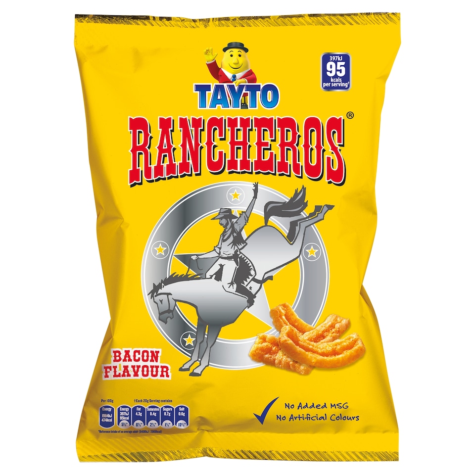 Tayto Rancheros Bacon Flavour 100G