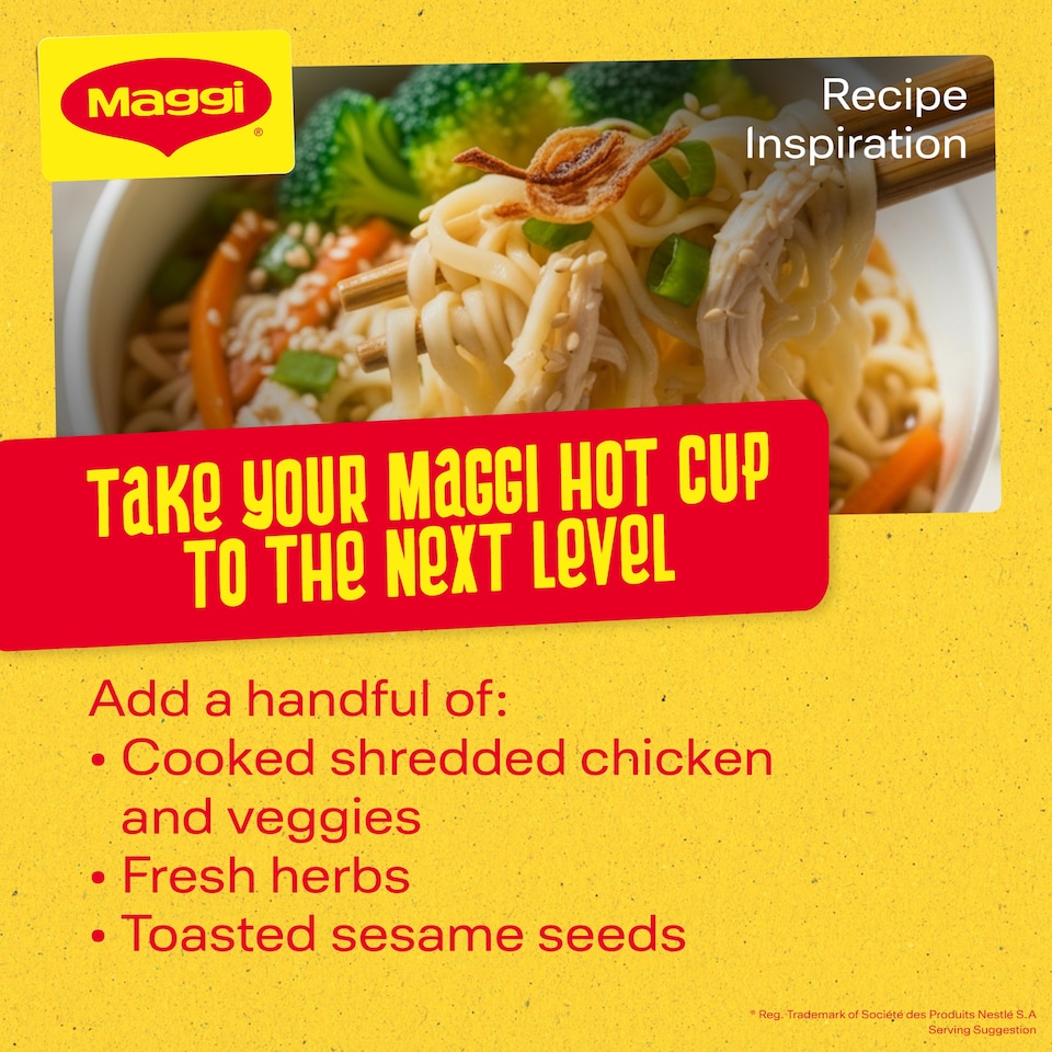 image 1 of Maggi Hot Cup Chicken Noodles Pot 59.2g
