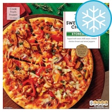 Tesco Stonebaked Sweet Chilli Chicken Pizza 330g