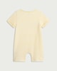 image 2 of F&F Baby Pure Cotton Striped My First Holiday Romper in Yellow