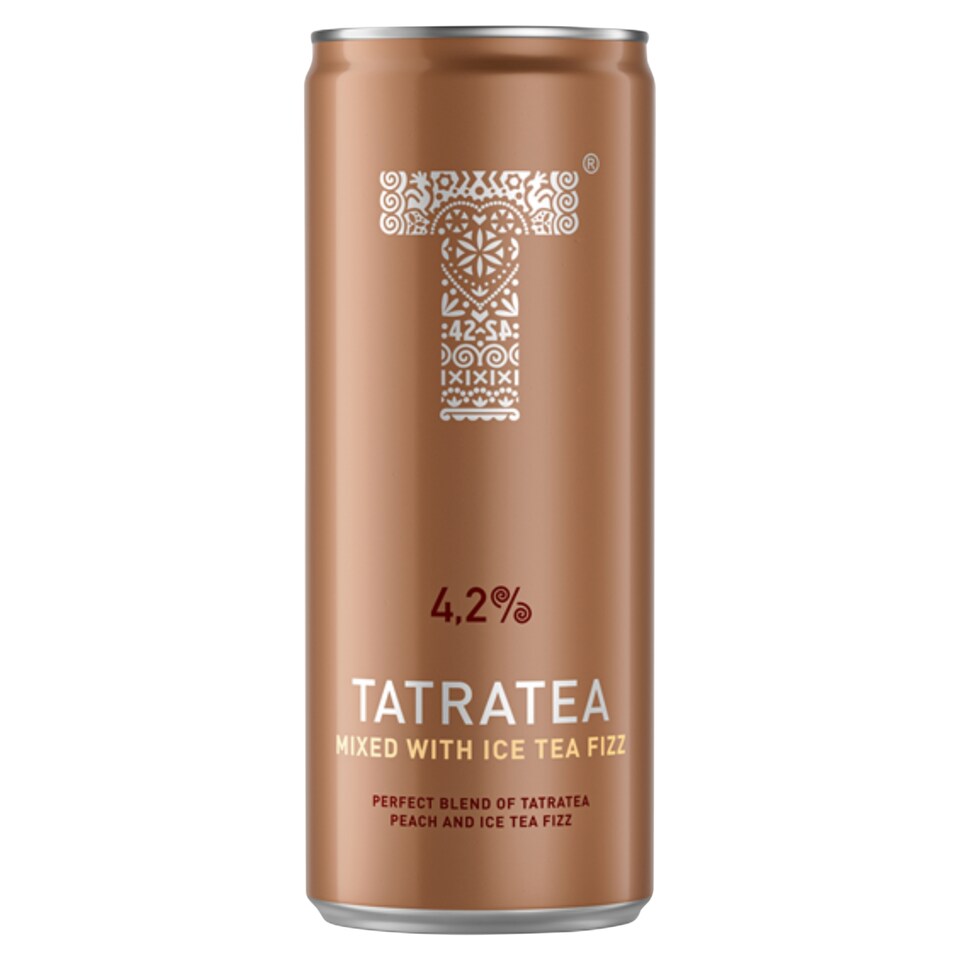 Tatratea Mixed with Ice Tea Fizz szénsavas alkoholos ital őszibarack ízesítéssel 4,2% 250 ml
