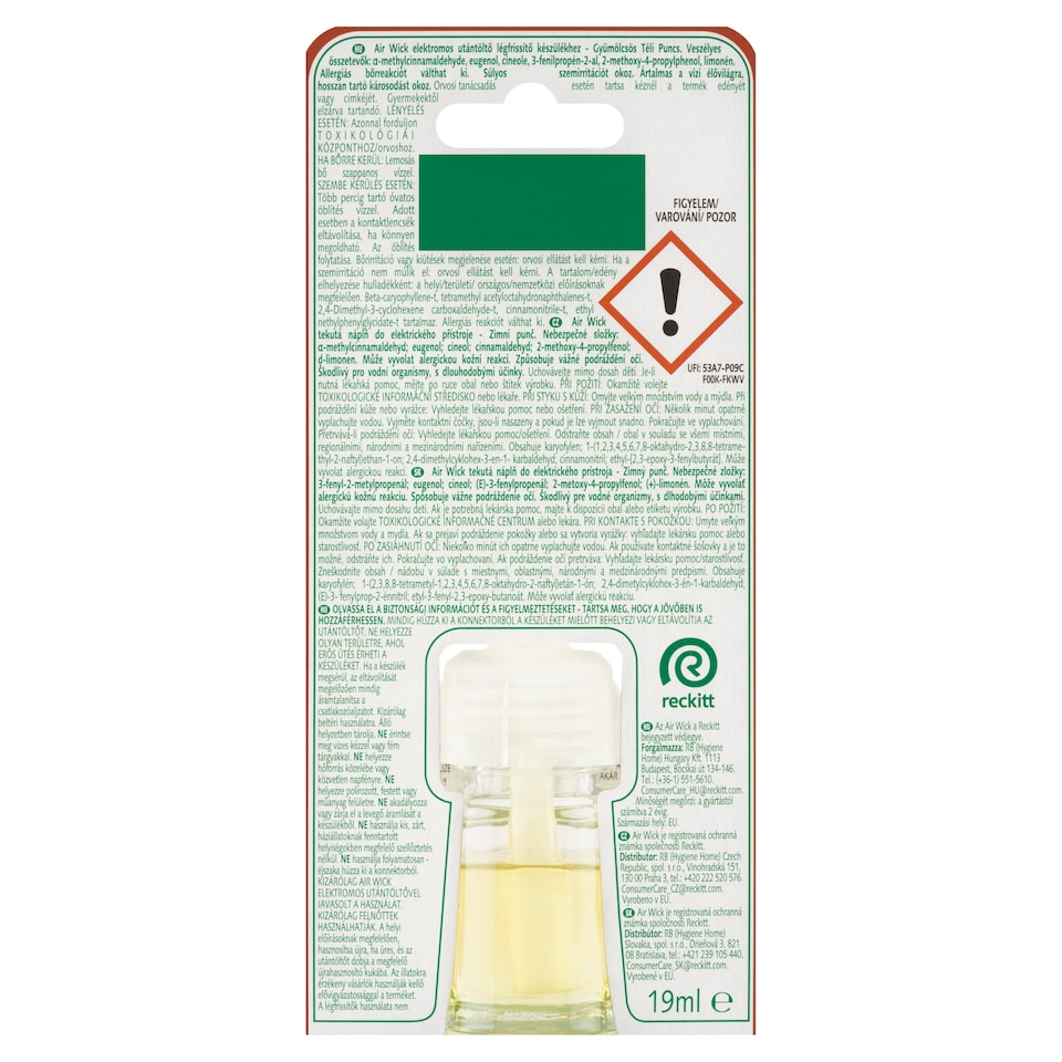 image 1 of Air Wick Liquid Refill for Electric Device Winter Punch & Spices 19ml