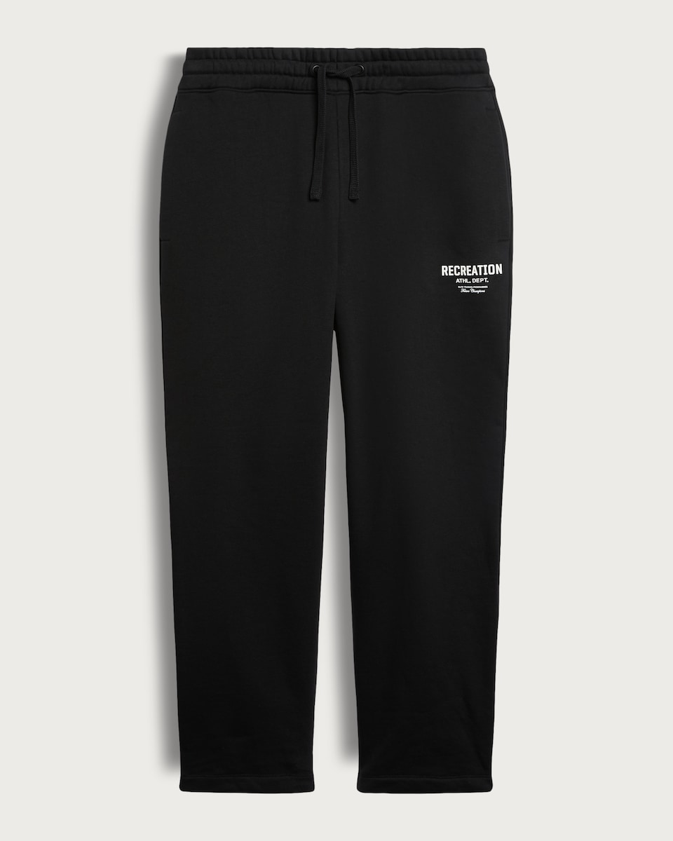 image 1 of F&F Cotton Rich Recreation Athletic Dept Joggers in Black
