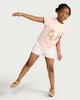 image 2 of F&F Girls 2-Pack Pure Cotton Lace Trim Shorts in Multi Pink