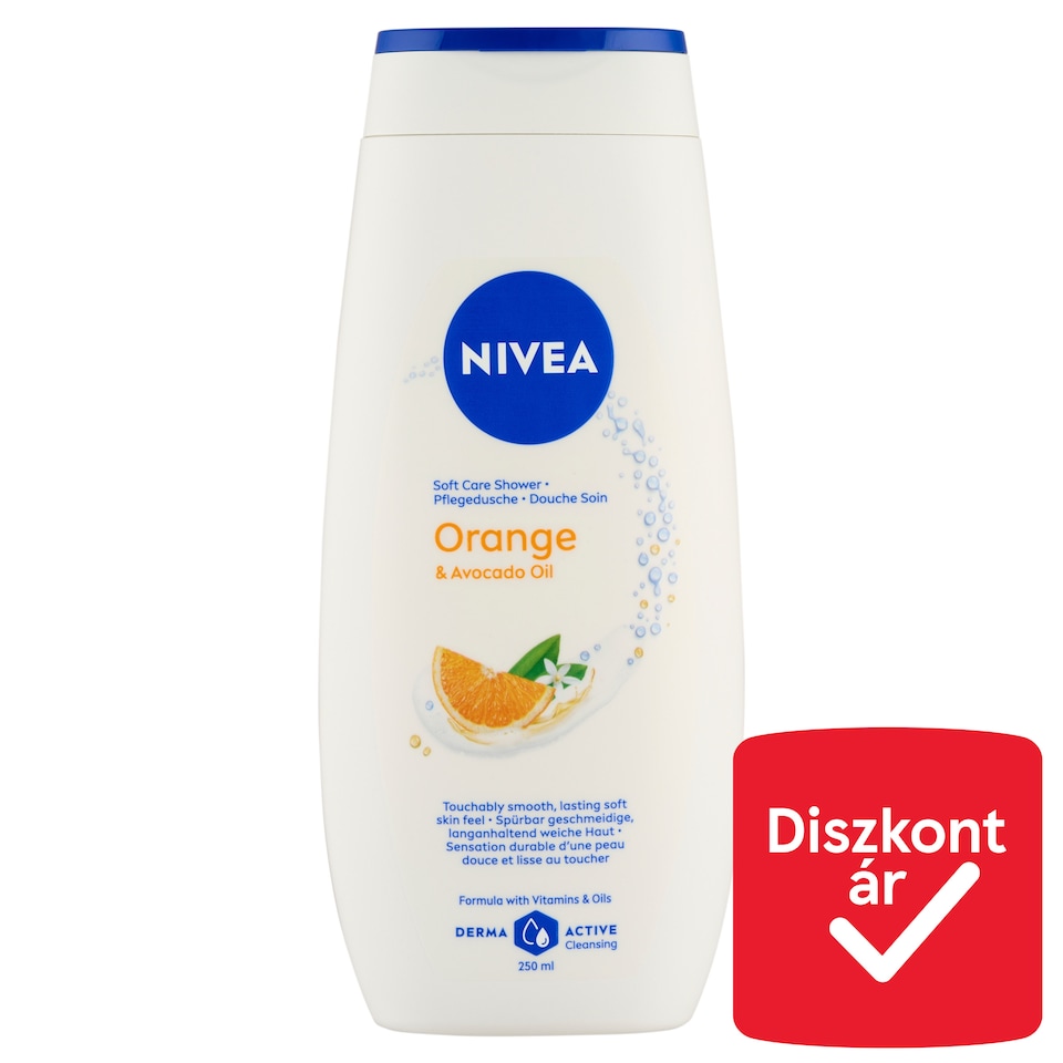 NIVEA Orange & Avocado Oil krémtusfürdő 250 ml  1. kép