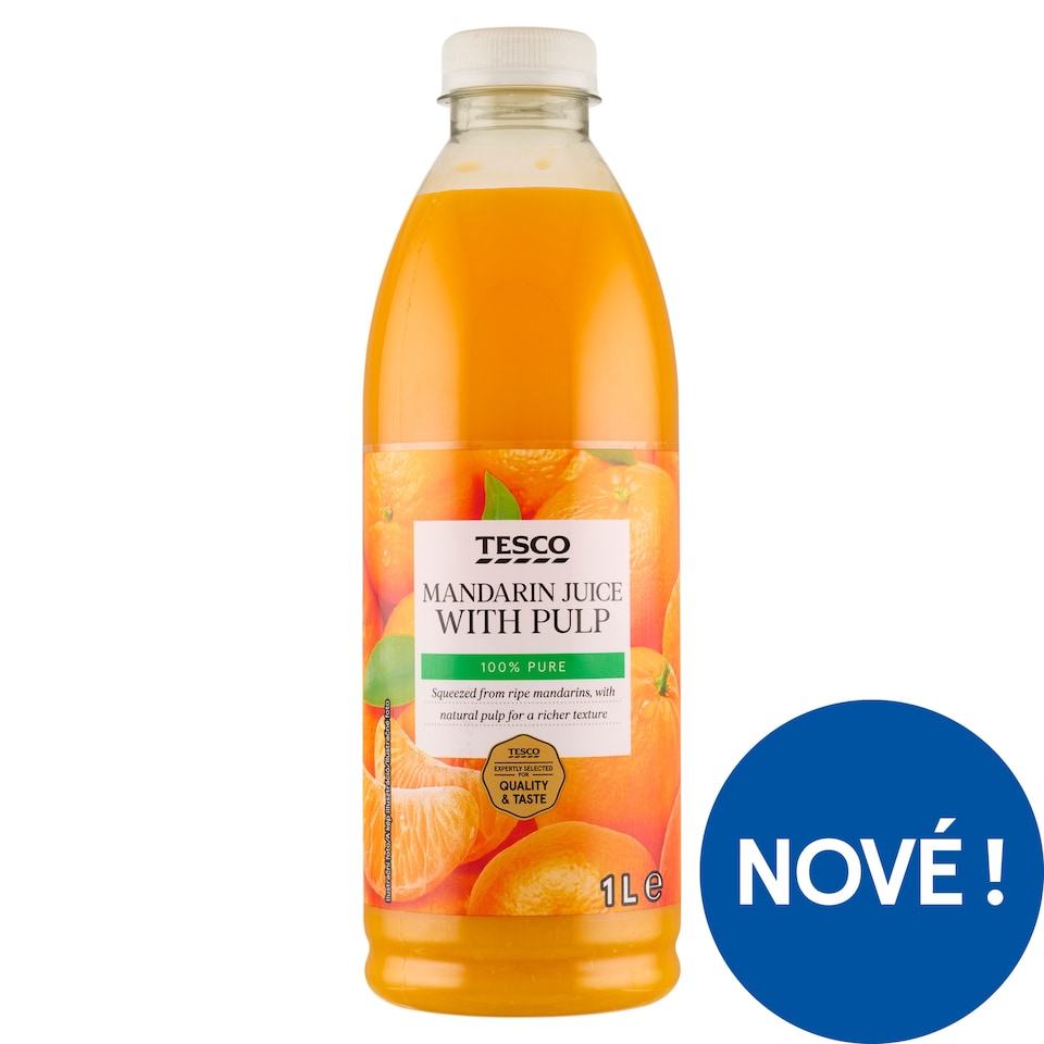 Tesco Mandarin Juice with Pulp 1L