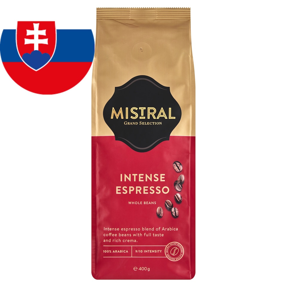 obrázok 1 z Mistral Intense Espresso pražená zrnková káva 400 g