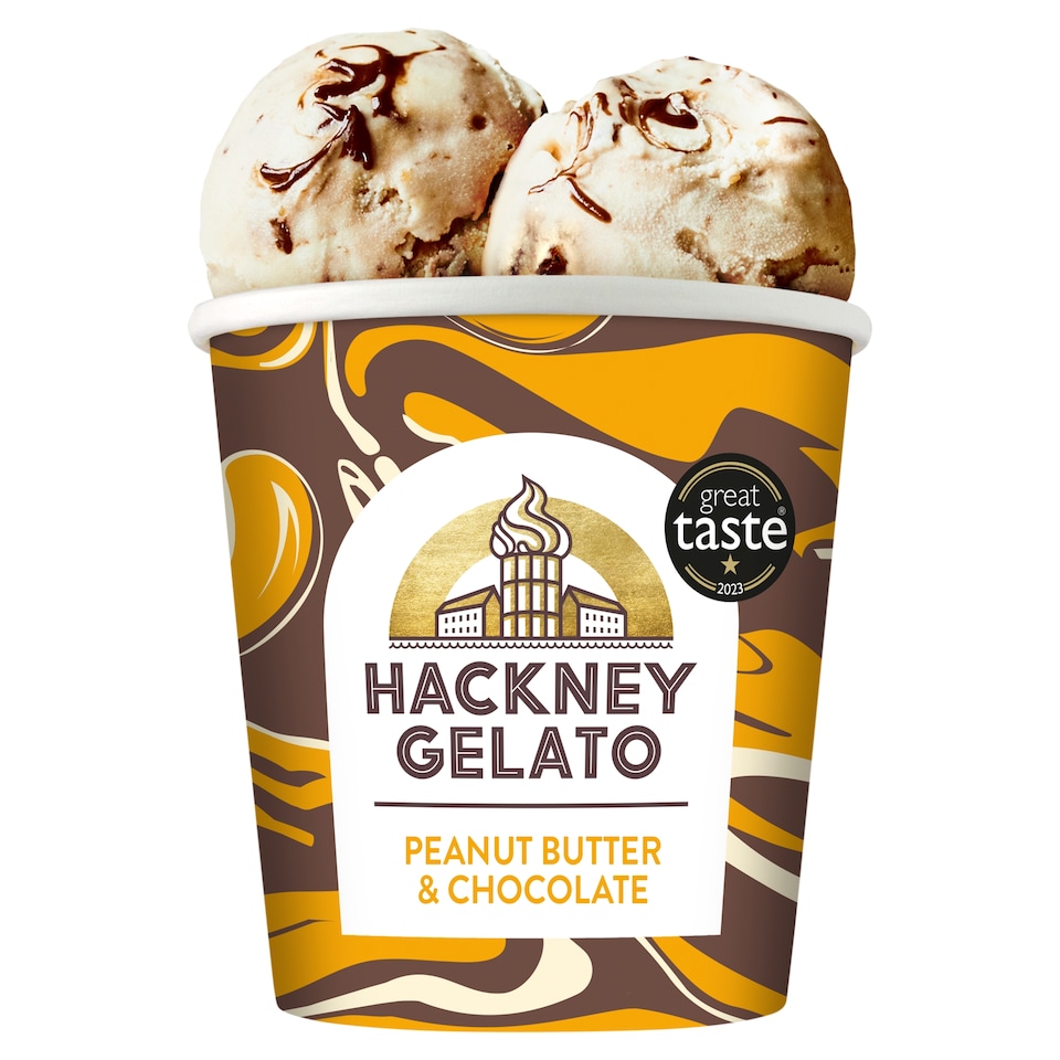 image 1 of Hackney Gelato Peanut Butter & Chocolate 460Ml
