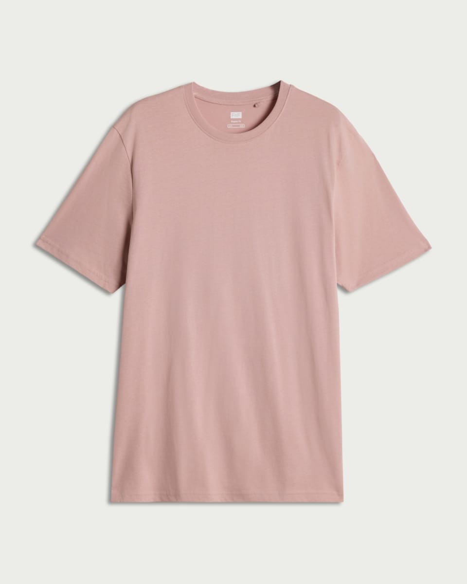 image 1 of F&F Cotton Rich Short Sleeved T-Shirt in Pink
