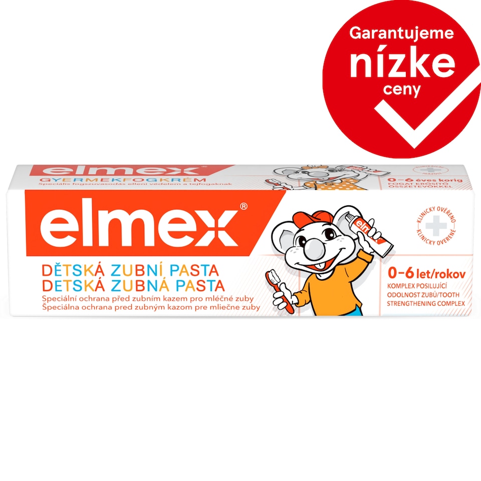 obrázok 1 z elmex® Kids detska zubná pasta pre deti od 0-6 rokov 50 ml