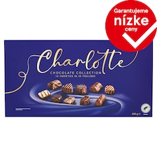 Charlotte Zmes bonbónov z mliečnej, horkej a bielej čokolády 400 g